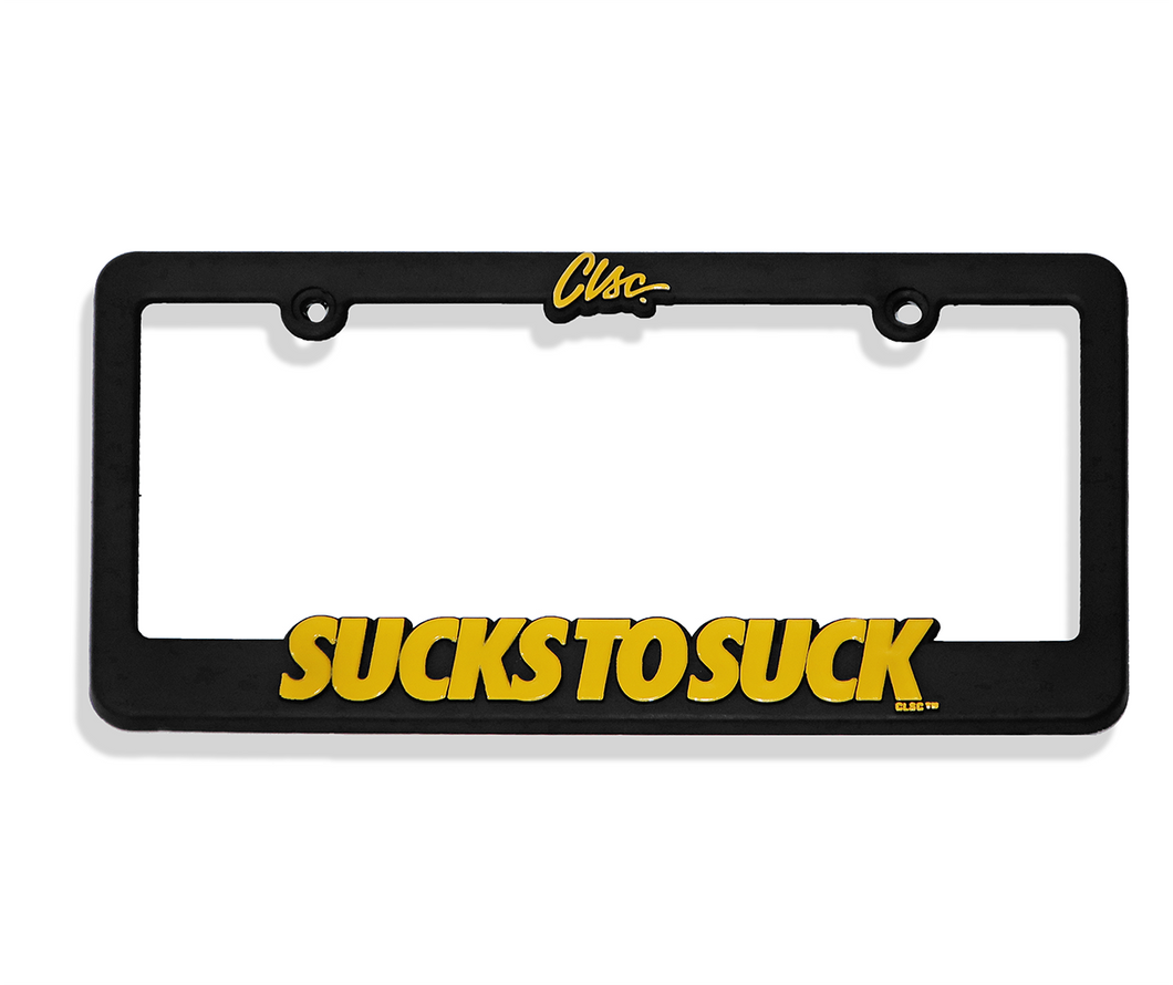 Sucks to Suck License Plate Frame