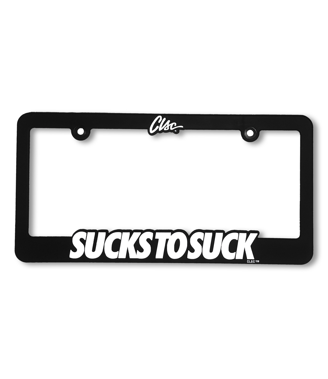 CLSC Sucks to Suck License Plate Frame